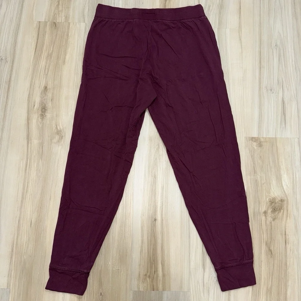 Polo Ralph Lauren Men Sleepwear Burgundy Sweatpants POLO Pajama Pants Logo M
